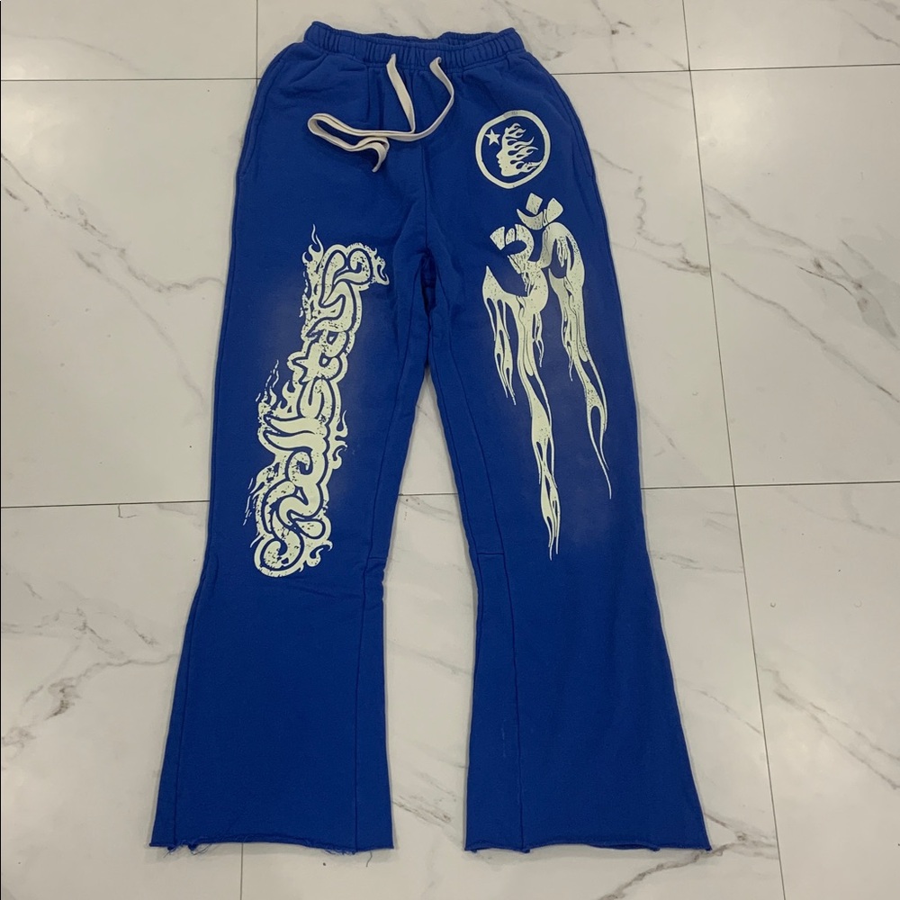 Hellstar Blue Yoga Sweatpants for Men Size Small & Large